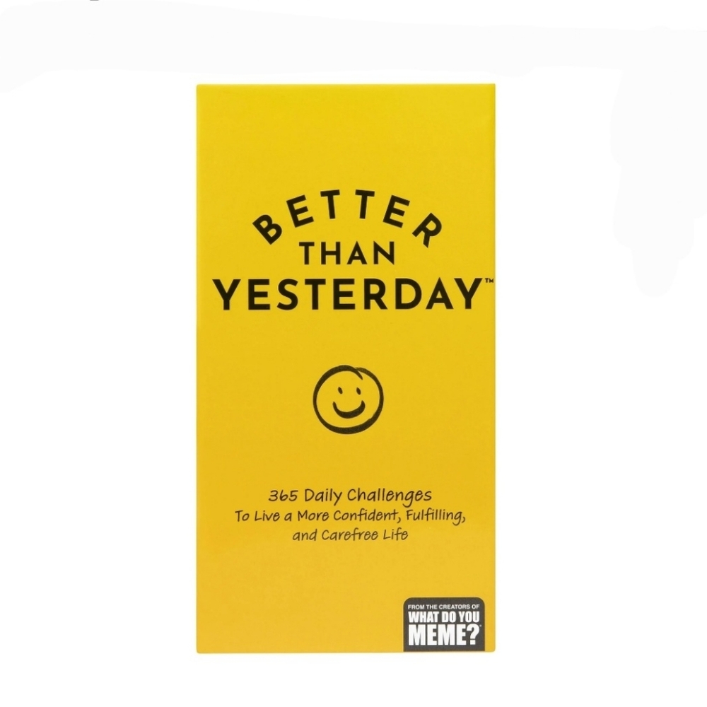 Better Than Yesterday 365 Daily Challenges Self Improvement Card Game